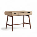 Bureau en bois couleur beige avec trois tiroirs dimensions 120 x 60 x 75cm