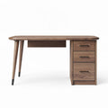 Bureau en bois noyer avec tiroirs dimensions 120 x 60 x 75 cm
